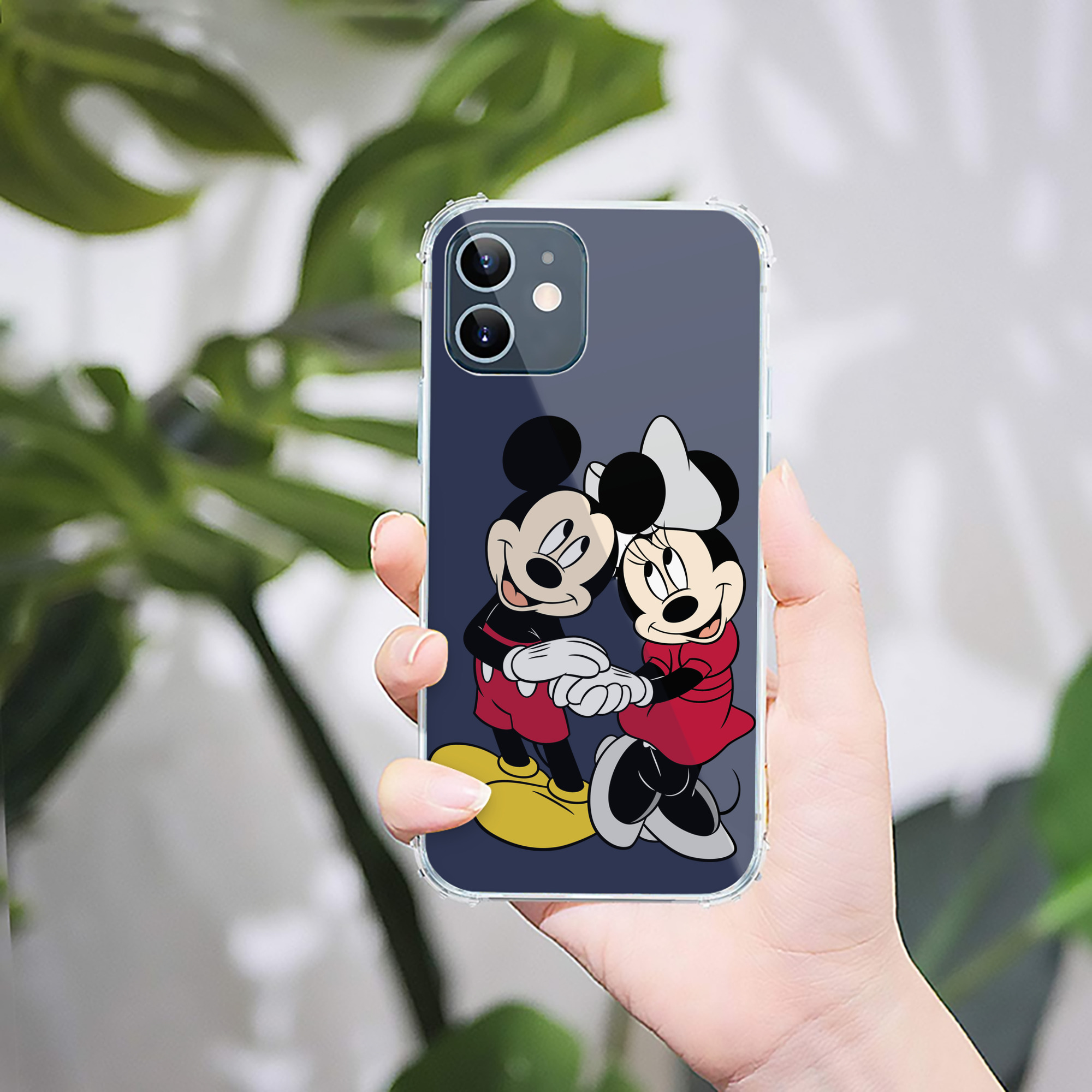 （画像用） ミッキーマウス Mickey Mouse 【iPhone 12シリーズ対応】透明スマホケース（クリアソフトケース）